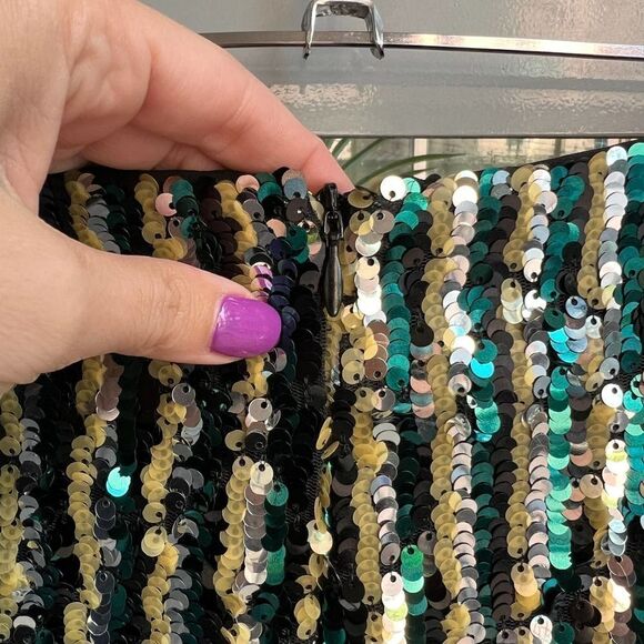 Tularosa Salvador Sequin Multicolor Mini Skirt Size S - Picture 5 of 8